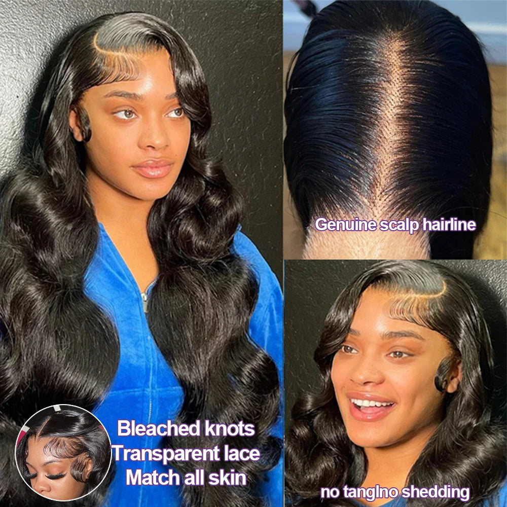 Pre Cut 13x4 Body Wave Glueless Wig Human Hair Wig